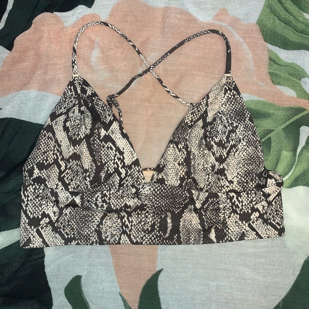 H&M Longline Bikini Top size 8